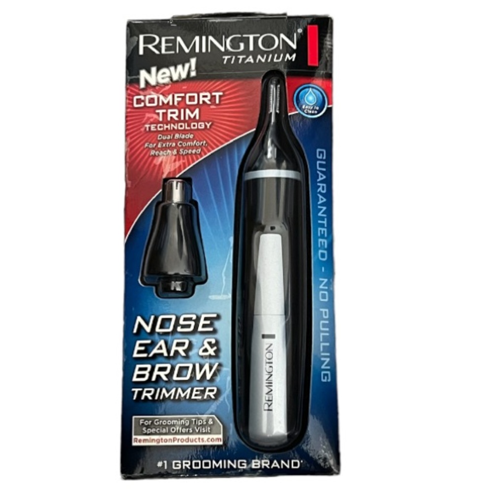 REMINGTON Titanium Nose Ear & Brow Trimmer Battery Operated, NE3550XLP